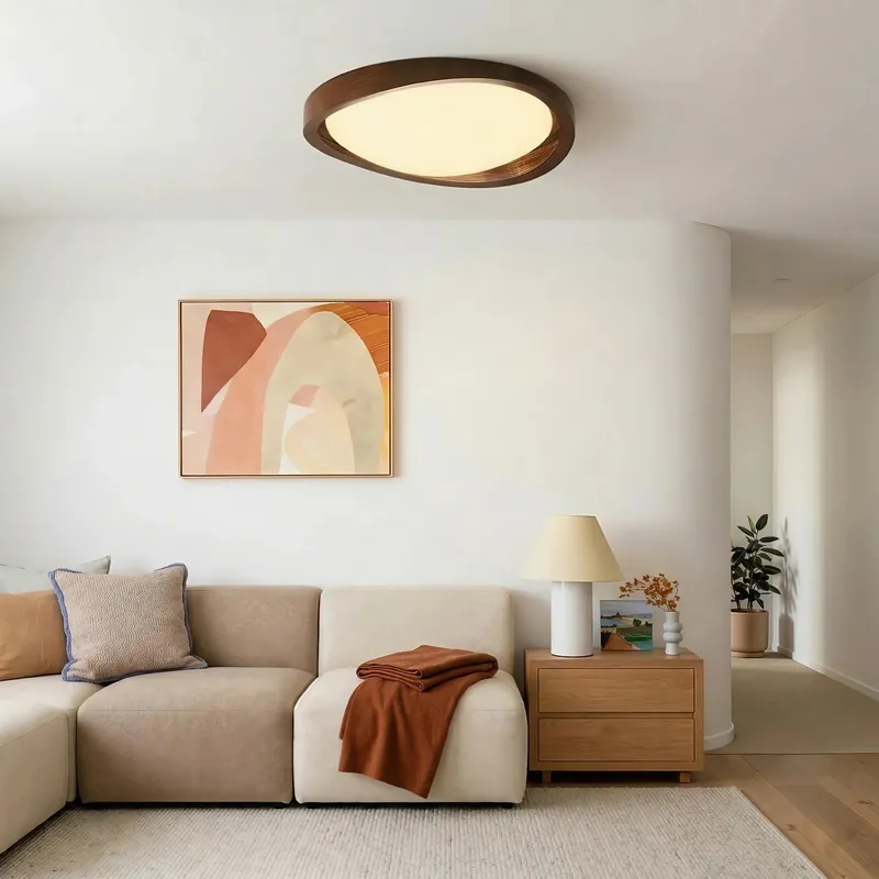 Lampada da soffitto Arco in noce