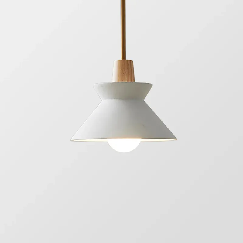 Lampada a sospensione scandinava a cono in cemento