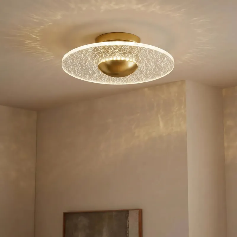 Glarefusion modern geometrisk korn taklampa