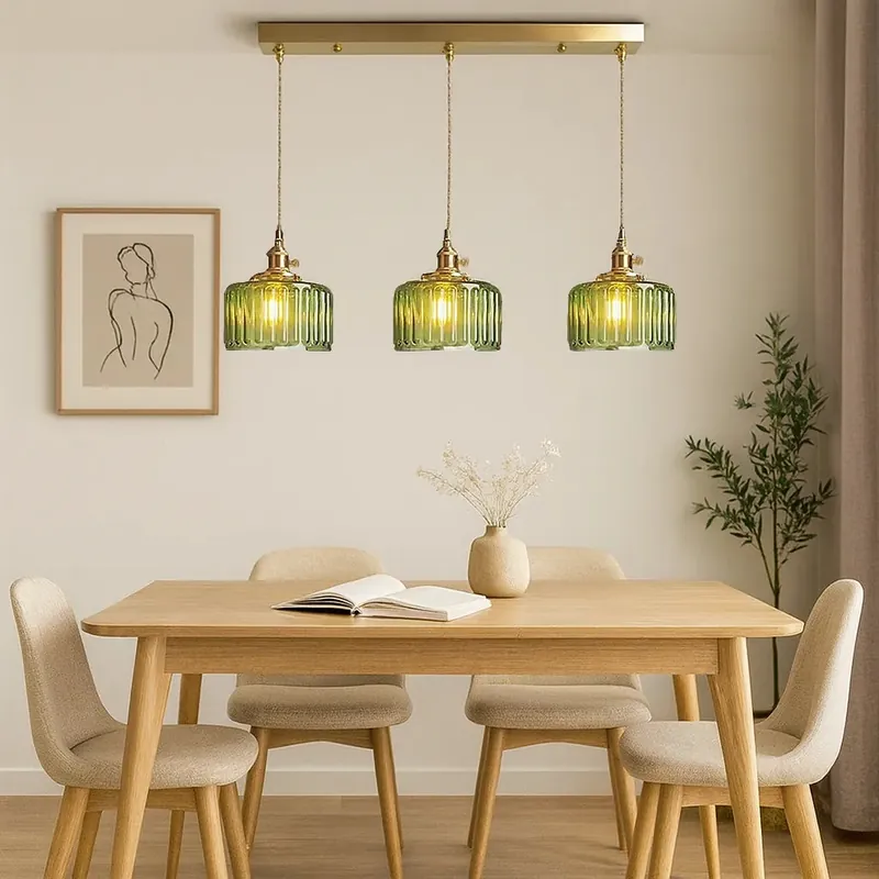 Vintage hängande kristalllampa
