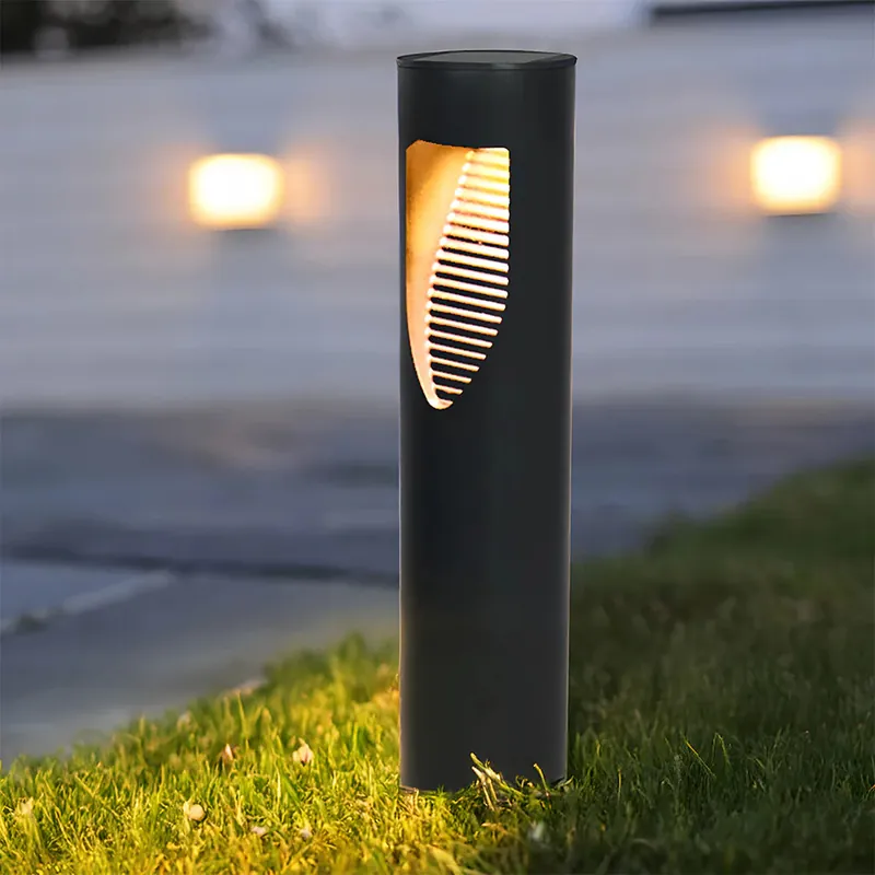 Solenergi Svarta trädgårdsgolvlampor
