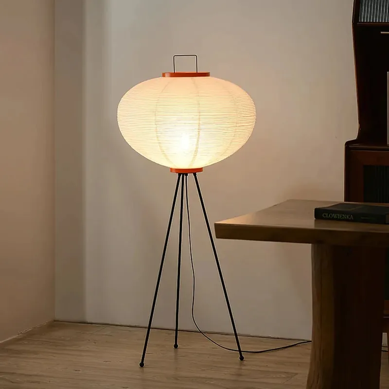 Orientalisk rund pappersskärmslampa