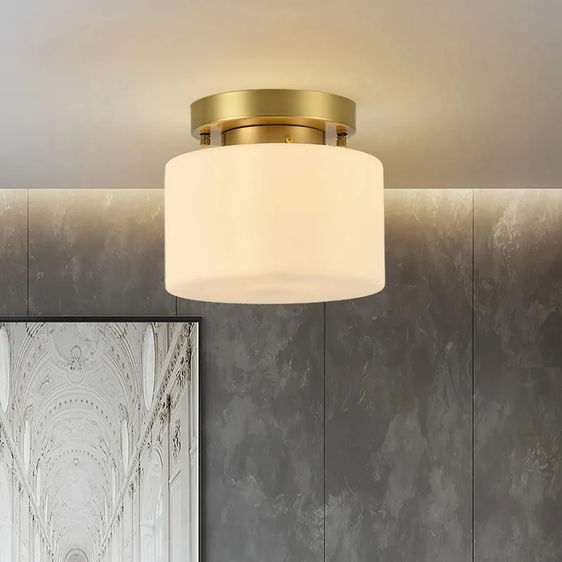 Modern trumglas taklampa
