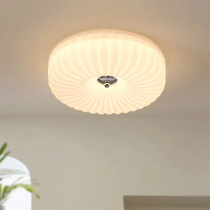 Klassisk rund Bauhaus taklampa i glas