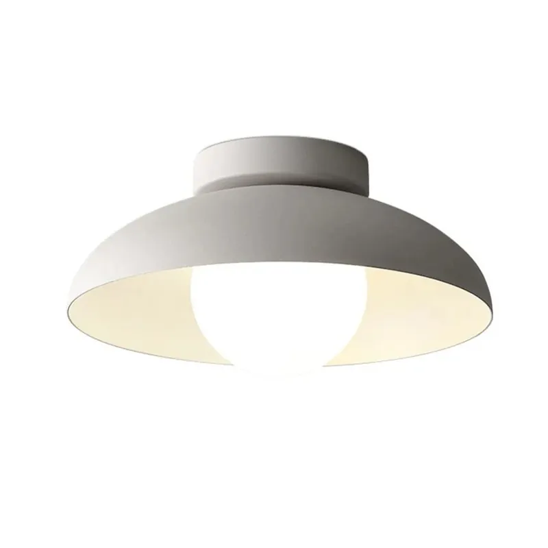 Modern rund taklampa i metall