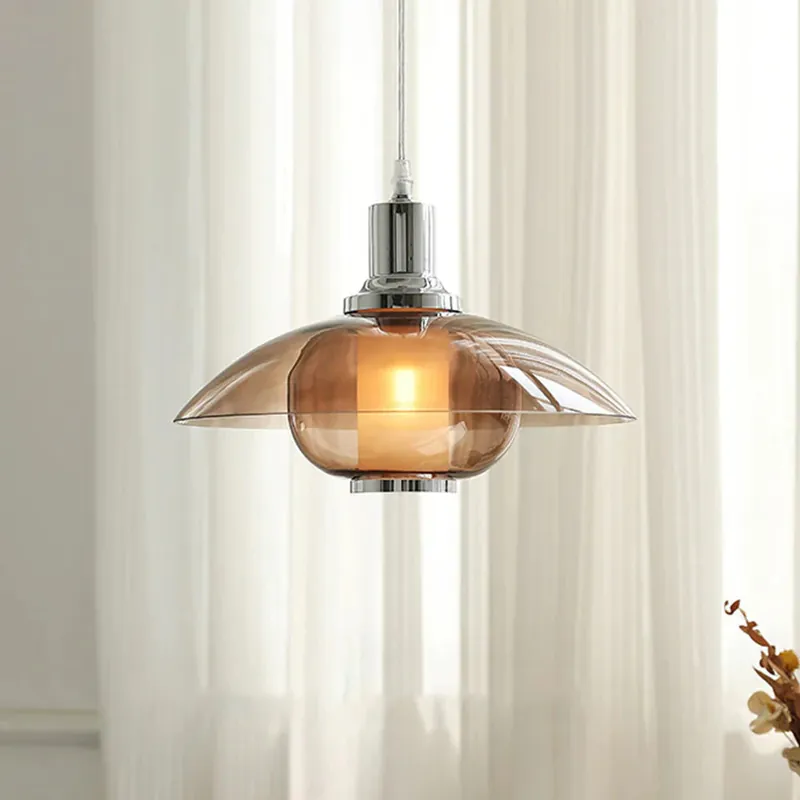 Modern pendellampa i klart glas