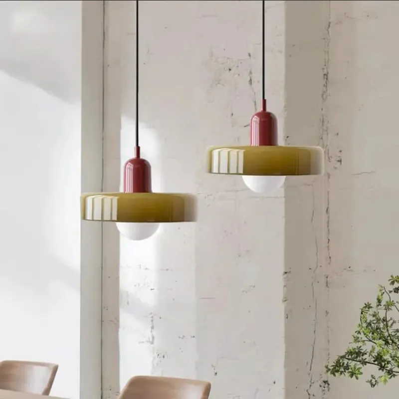 Glarefusion Bauhaus LED-pendellampa i glas