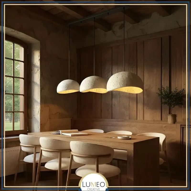 Suspension ciment style Wabi sabi | Minimalisme brut et naturel
