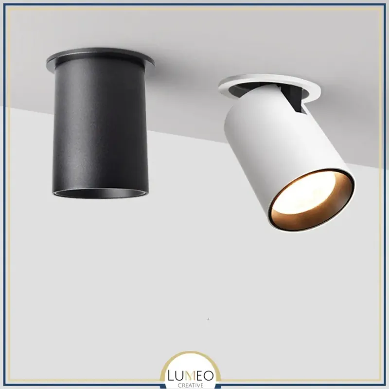 Spot encastré orientable design | Aluminium blanc ou noir