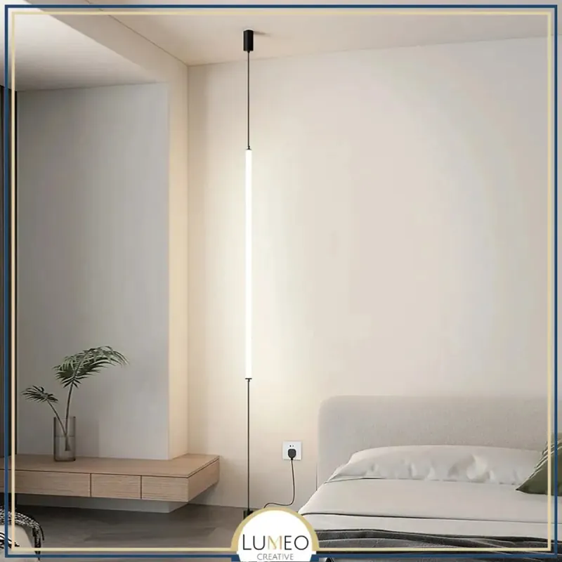 Applique linéaire plafond-sol | Éclairage minimaliste vertical