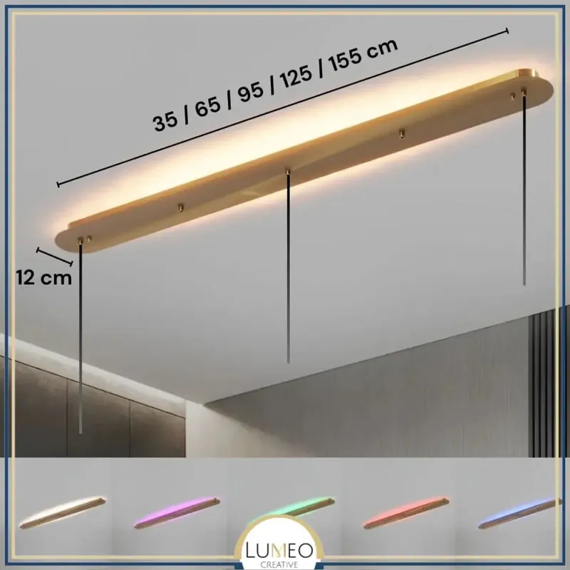 Adaptive rectangular ceiling base for suspensions